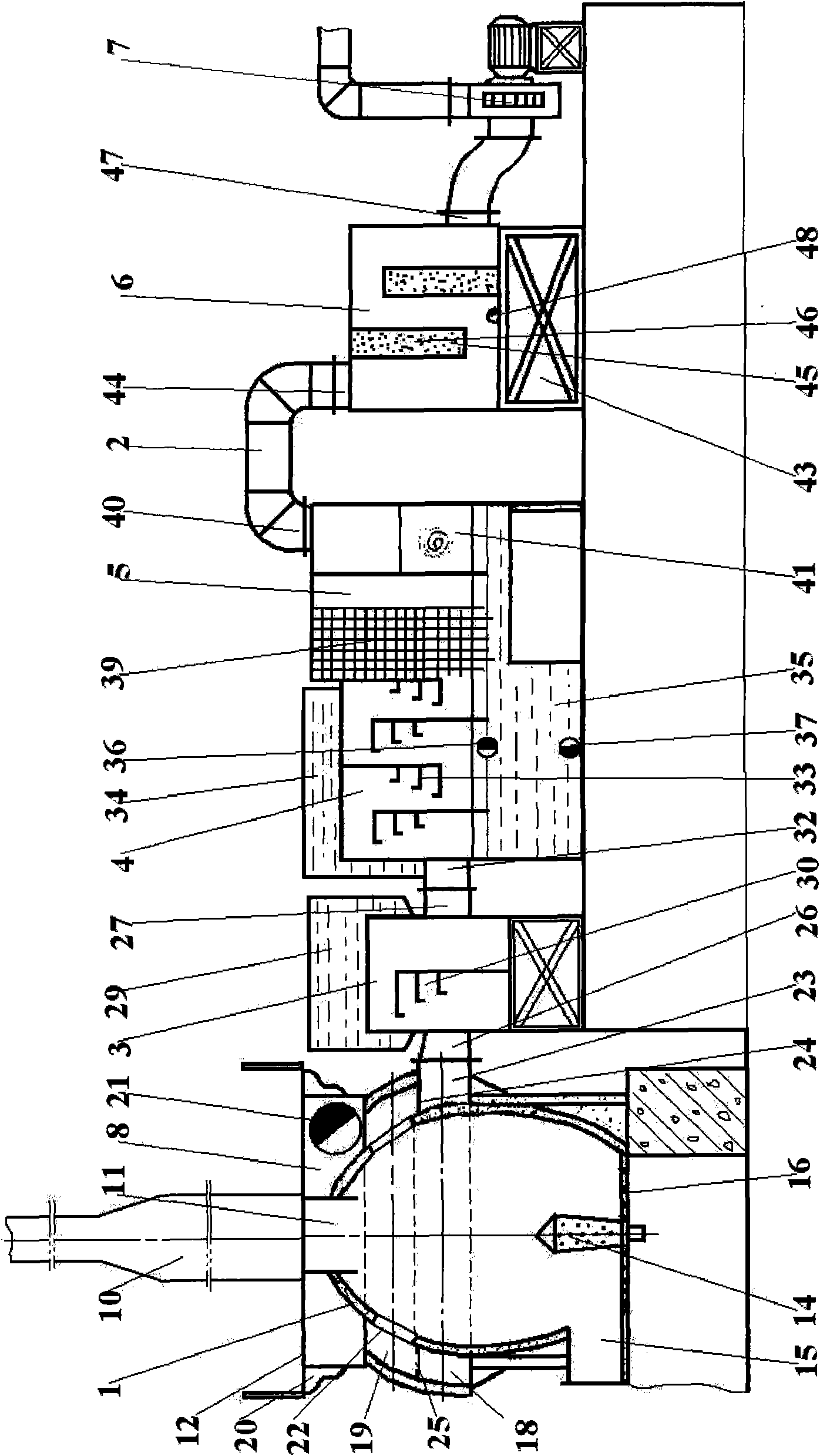 Waste incineration treatment apparatus and treatment method thereof