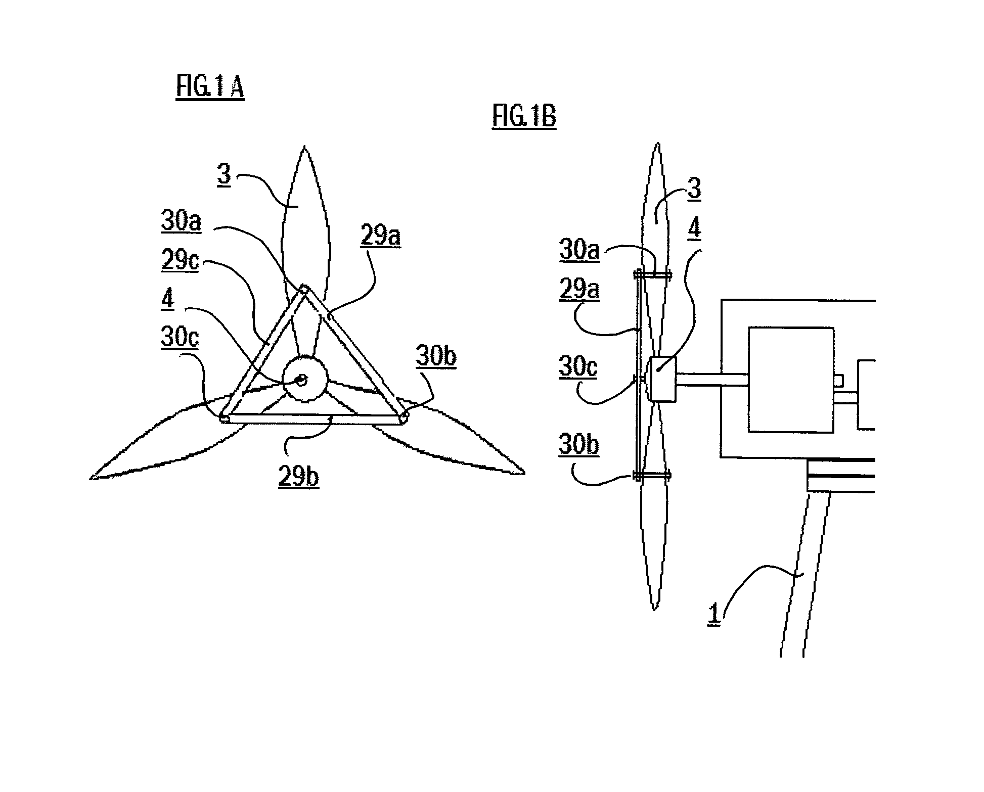 Wind turbine blades with reinforcing, supporting and stabilizing components and enlarged swept area