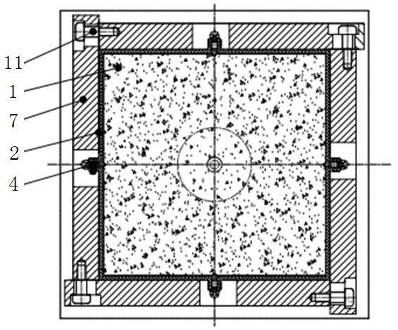 A Sealing Structure of Multi-measuring Point Specimen in True Triaxial Test