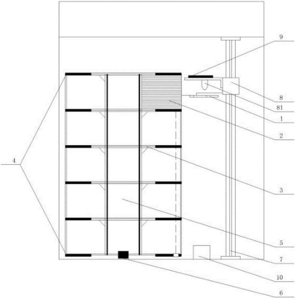 High-capacity intelligent optical disc storage device and usage method thereof