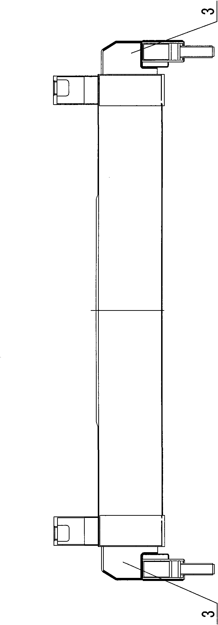 Telescopic single-container hanger