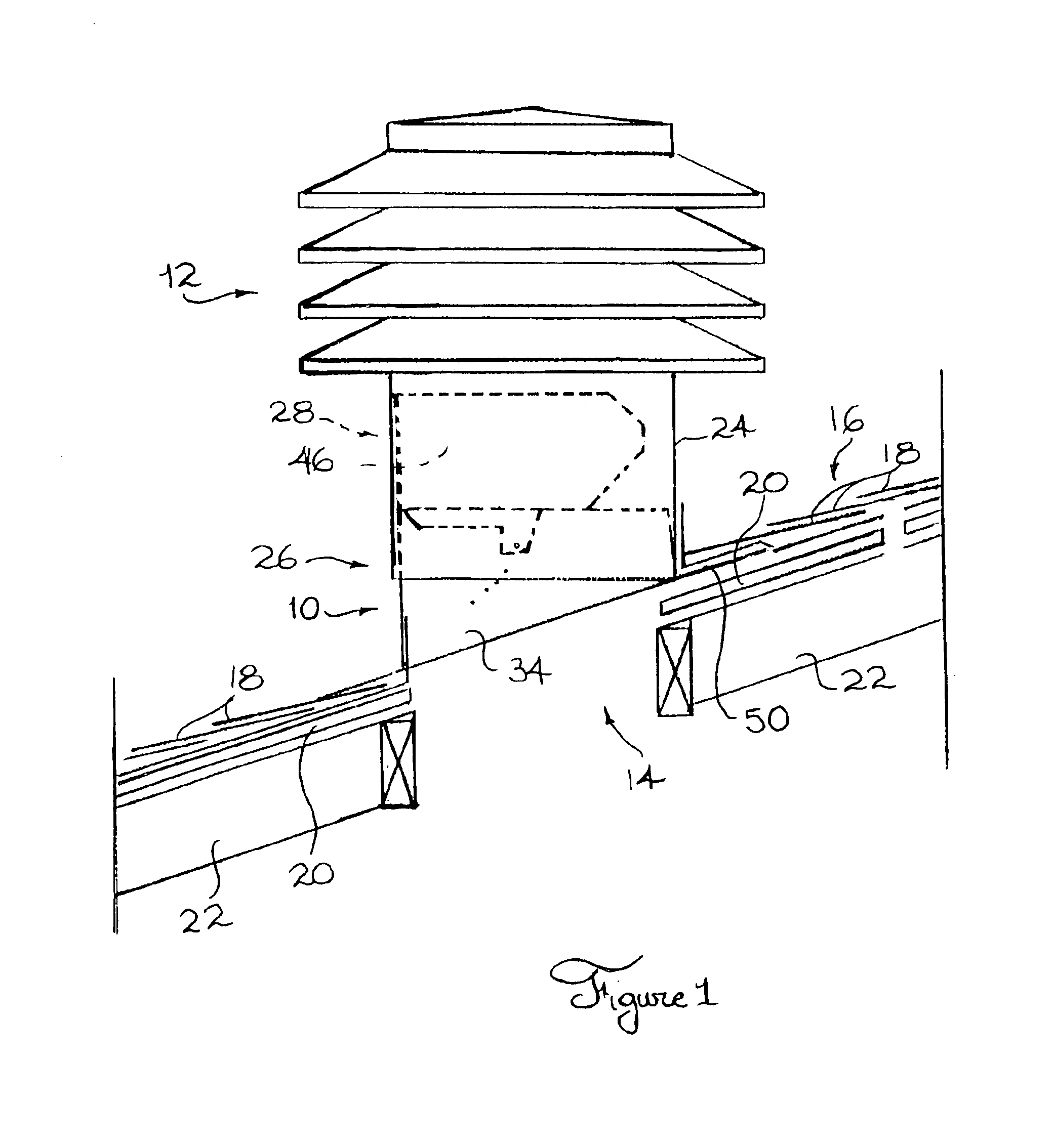 Adjustable roof ventilator jack