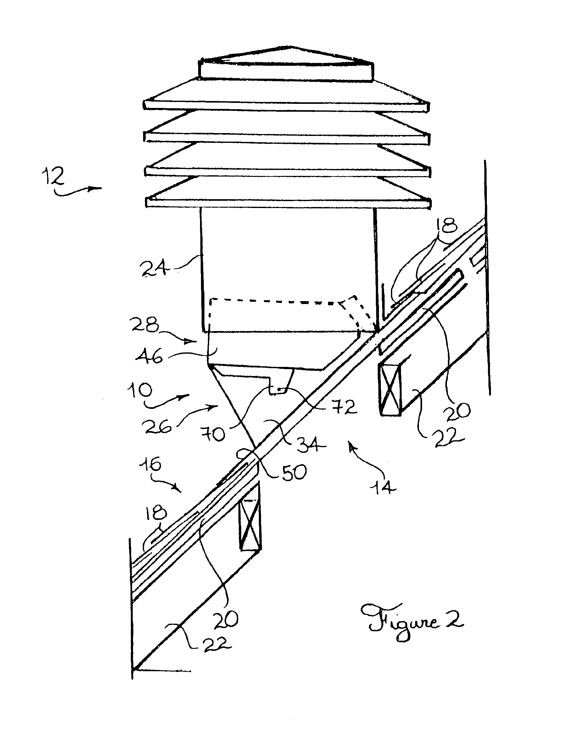 Adjustable roof ventilator jack