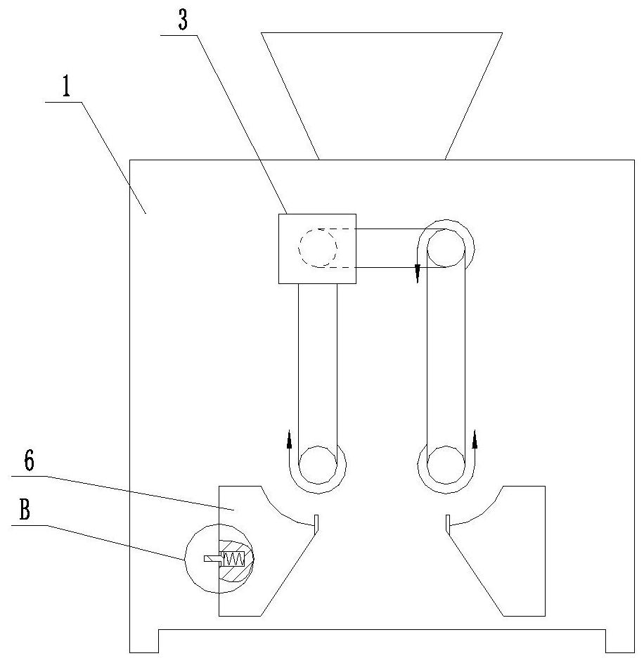 Construction waste sorting device and use method