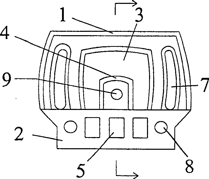 Non-aerated tire piece combined tire