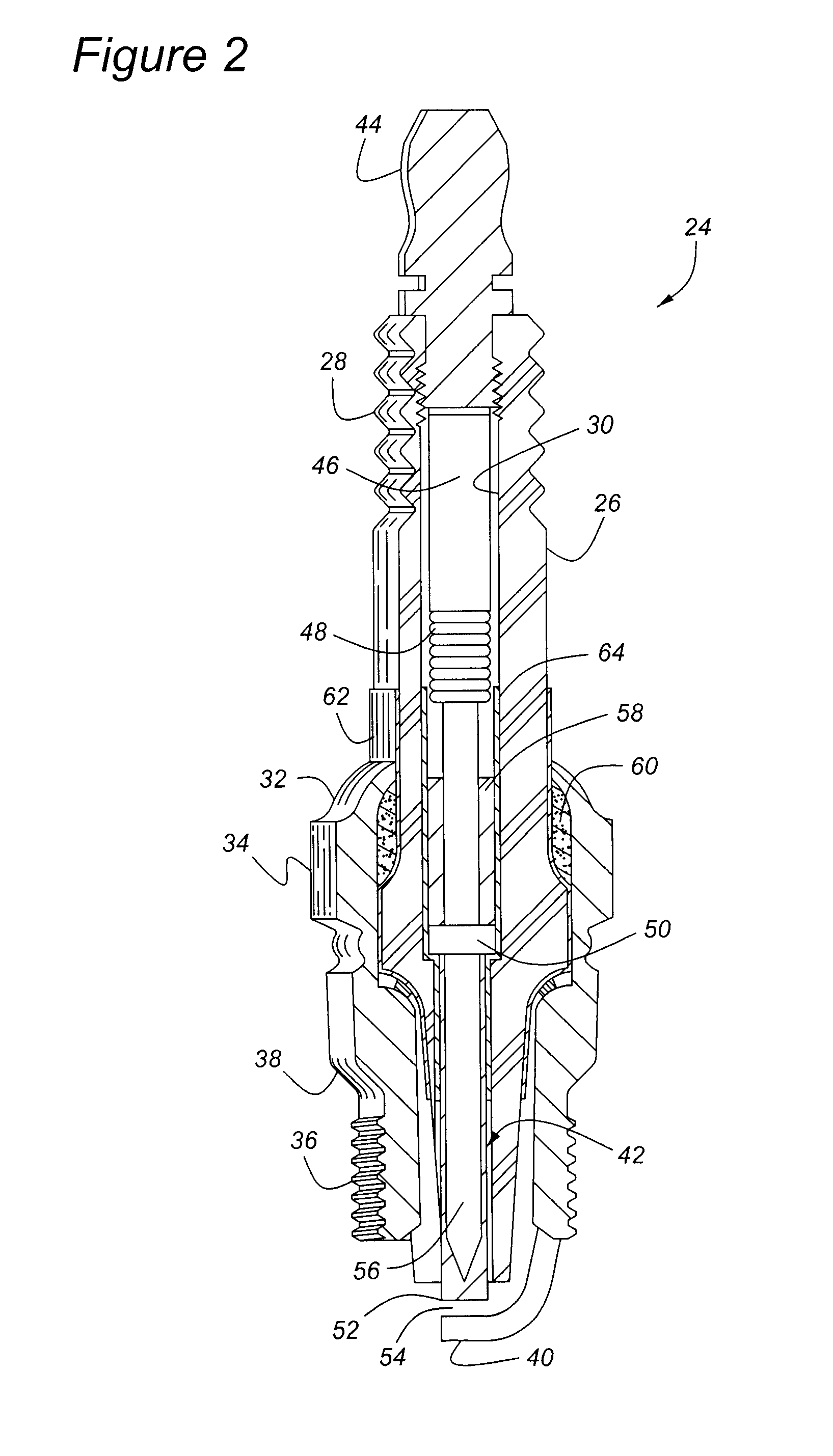 Metallic insulator coating for high capacity spark plug