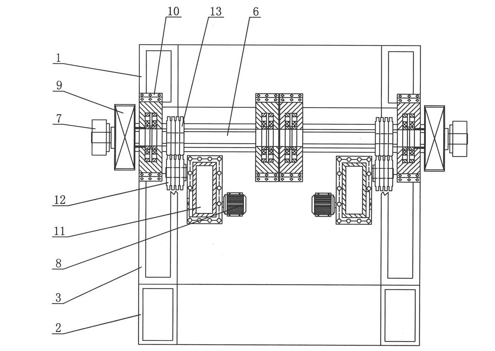 Vertical guide structure of saw frame of stone sawing machine