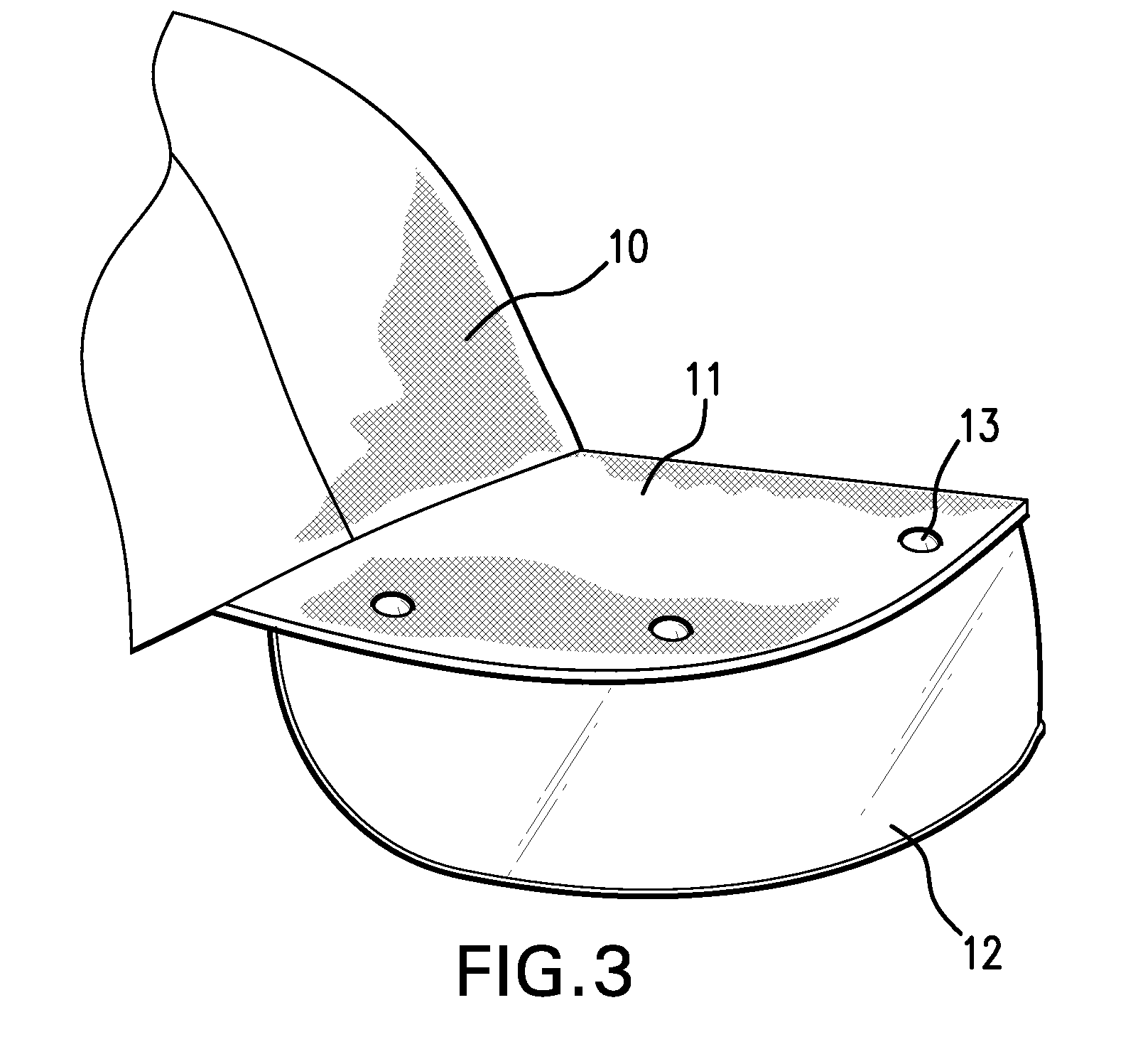 Article of manufacture for a hat and eye shield and process for making same