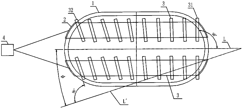 Method for realizing flat turning and watering of double-walled steel cofferdam by utilizing air bags