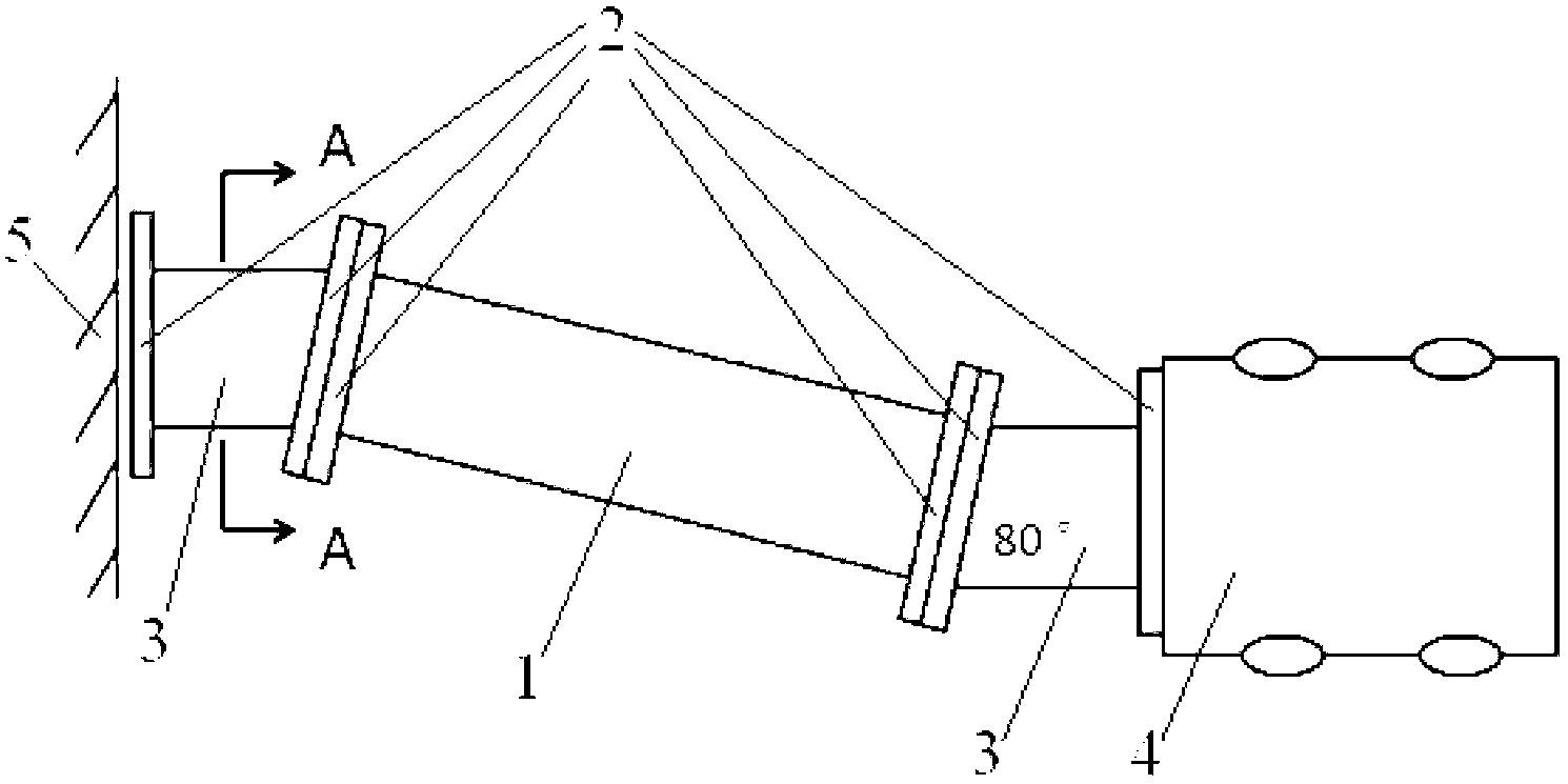 Stringer structure for frontal offset crash test and crash test method