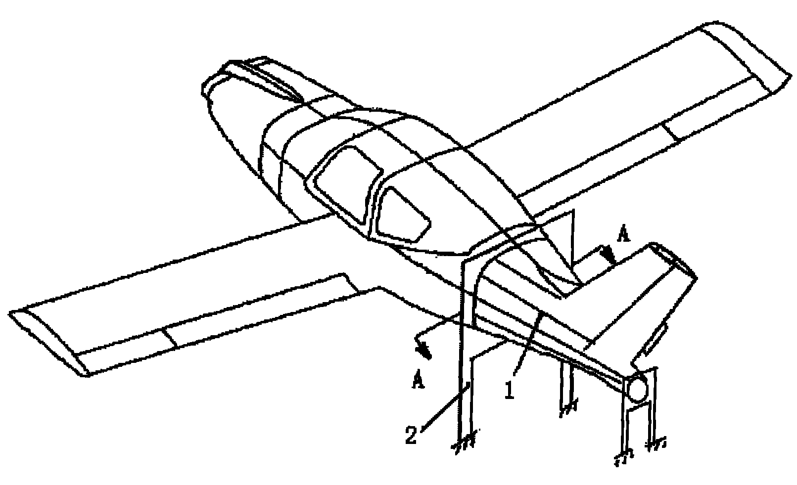 Method for supporting static test for light-aircraft fore fuselages