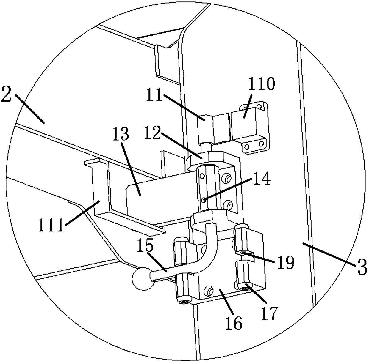 Rolling freedom revolution stop mechanism for helicopter dynamic flight simulator