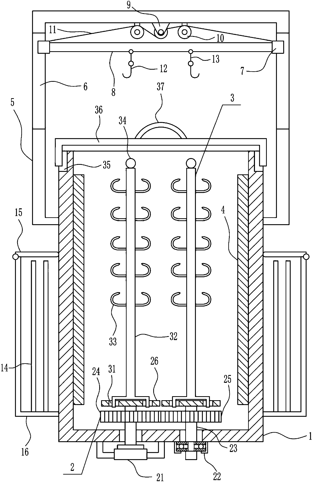 Endoscope disinfection device for ear-nose-throat department