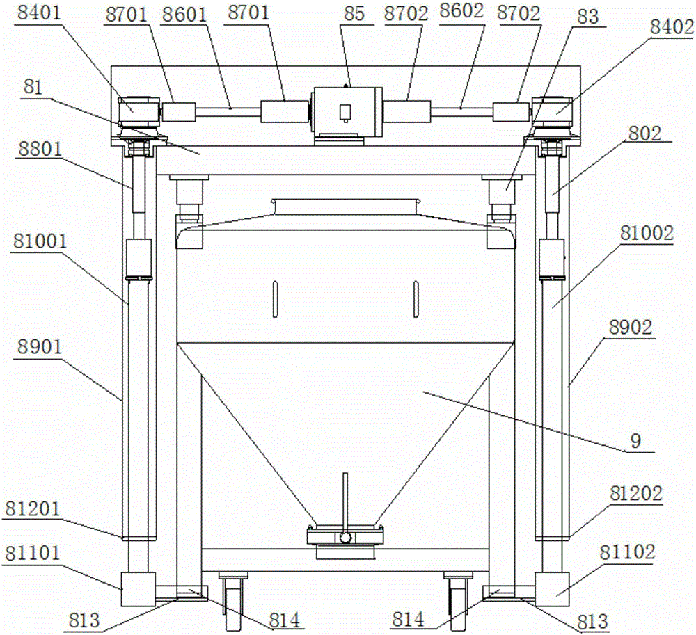 Double-spiral conical mixing machine