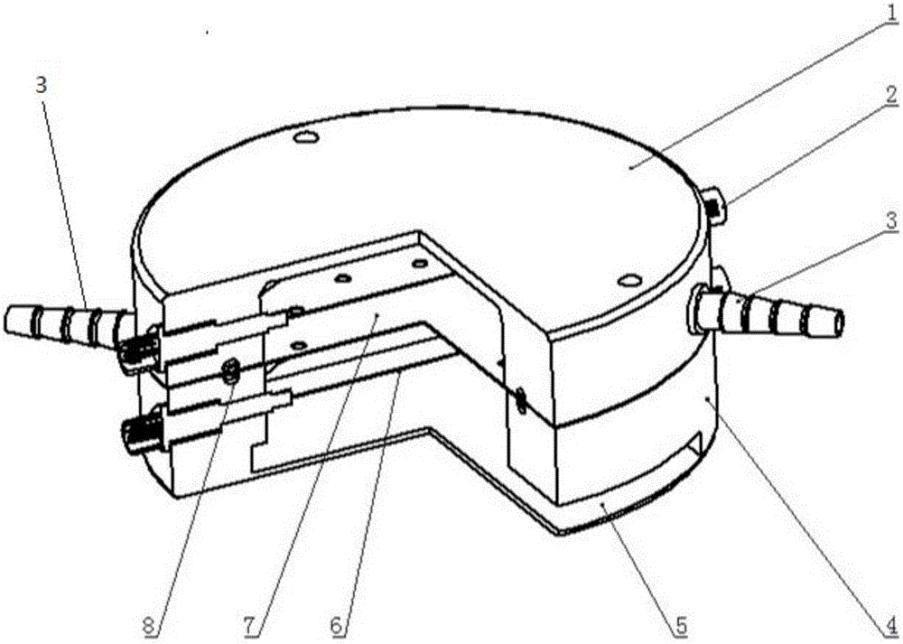 Double-barrelled accordance cylindrical flow-gas proportional counter tube