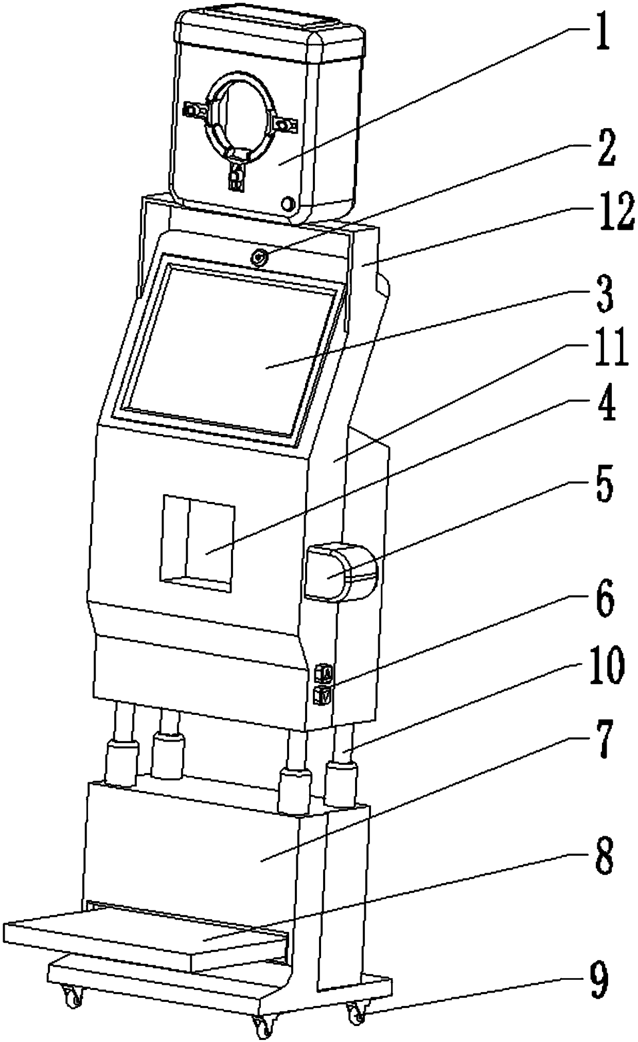 Self-service physical examination device