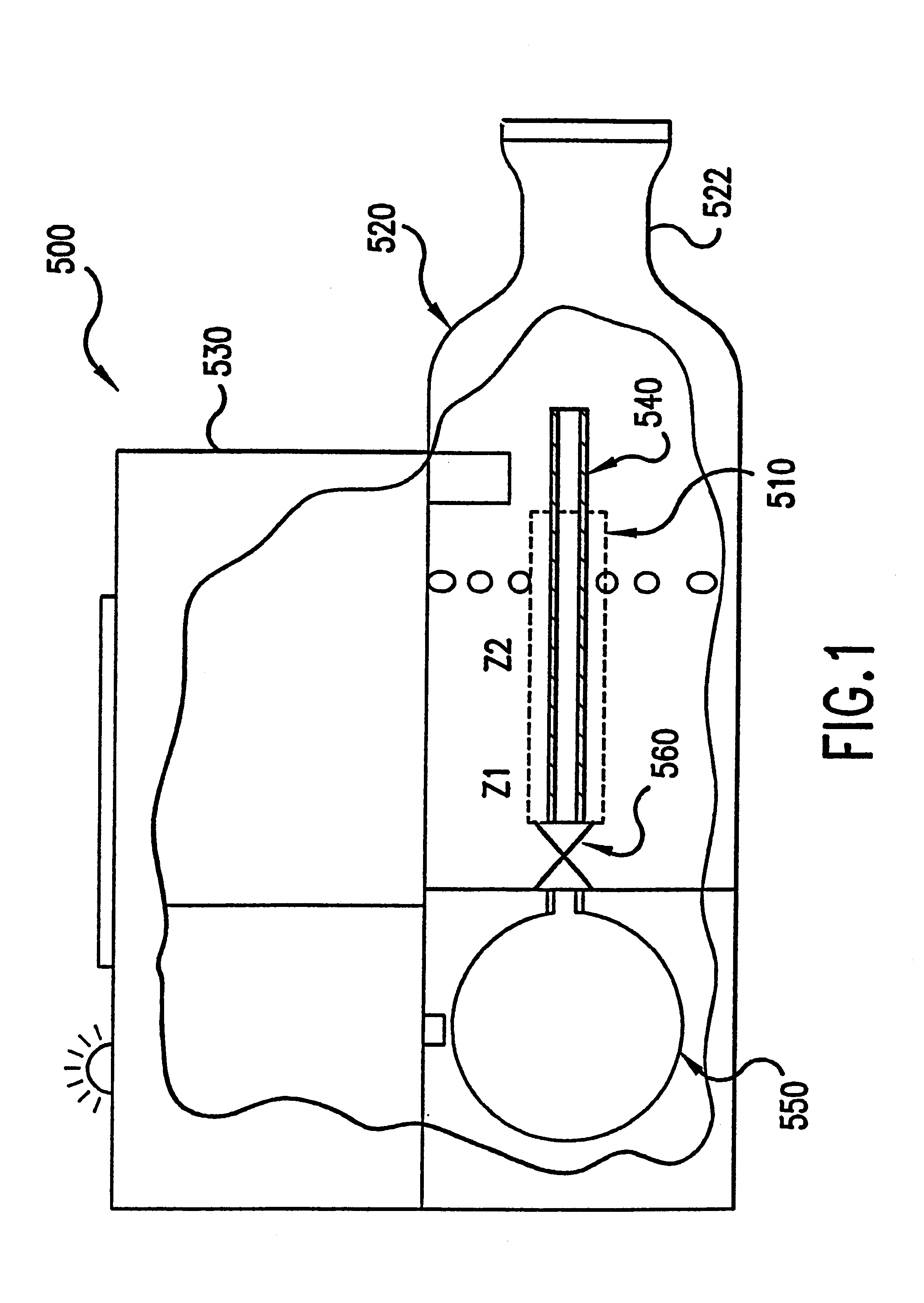 Aerosol generator having temperature controlled heating zone and method of use thereof