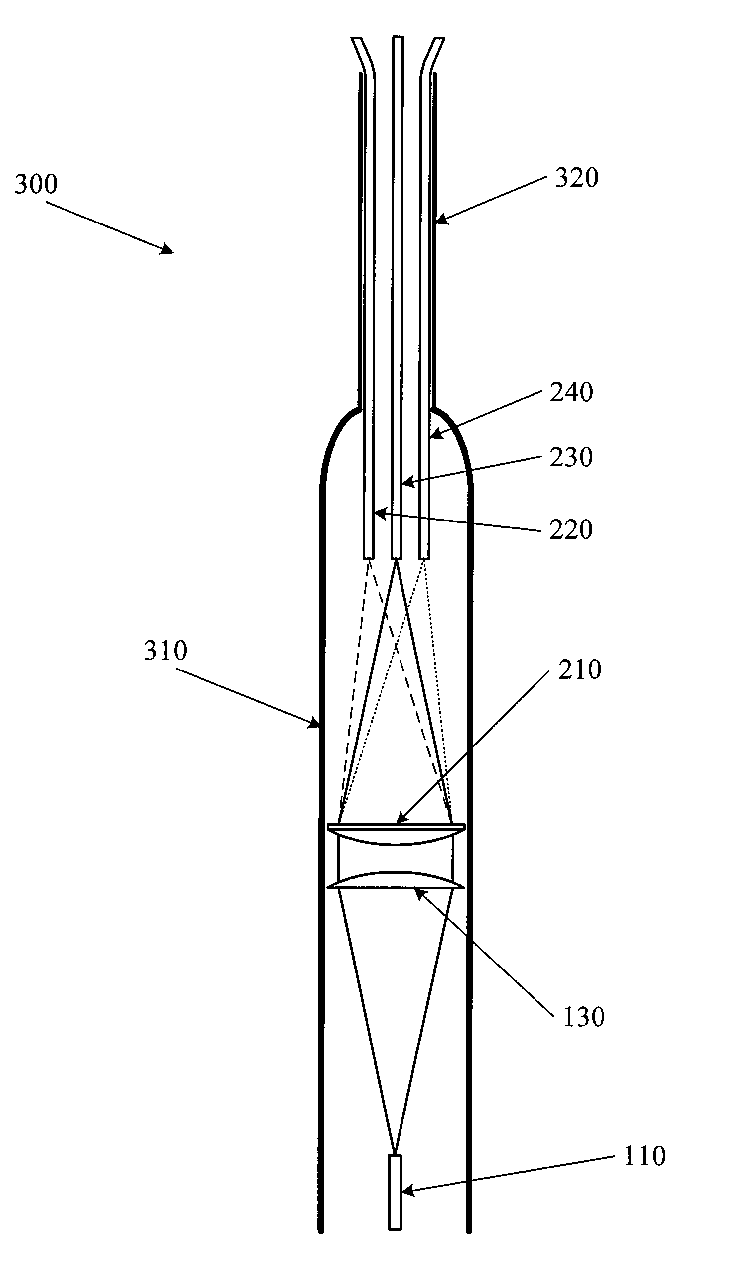 Multi-spot ophthalmic laser probe