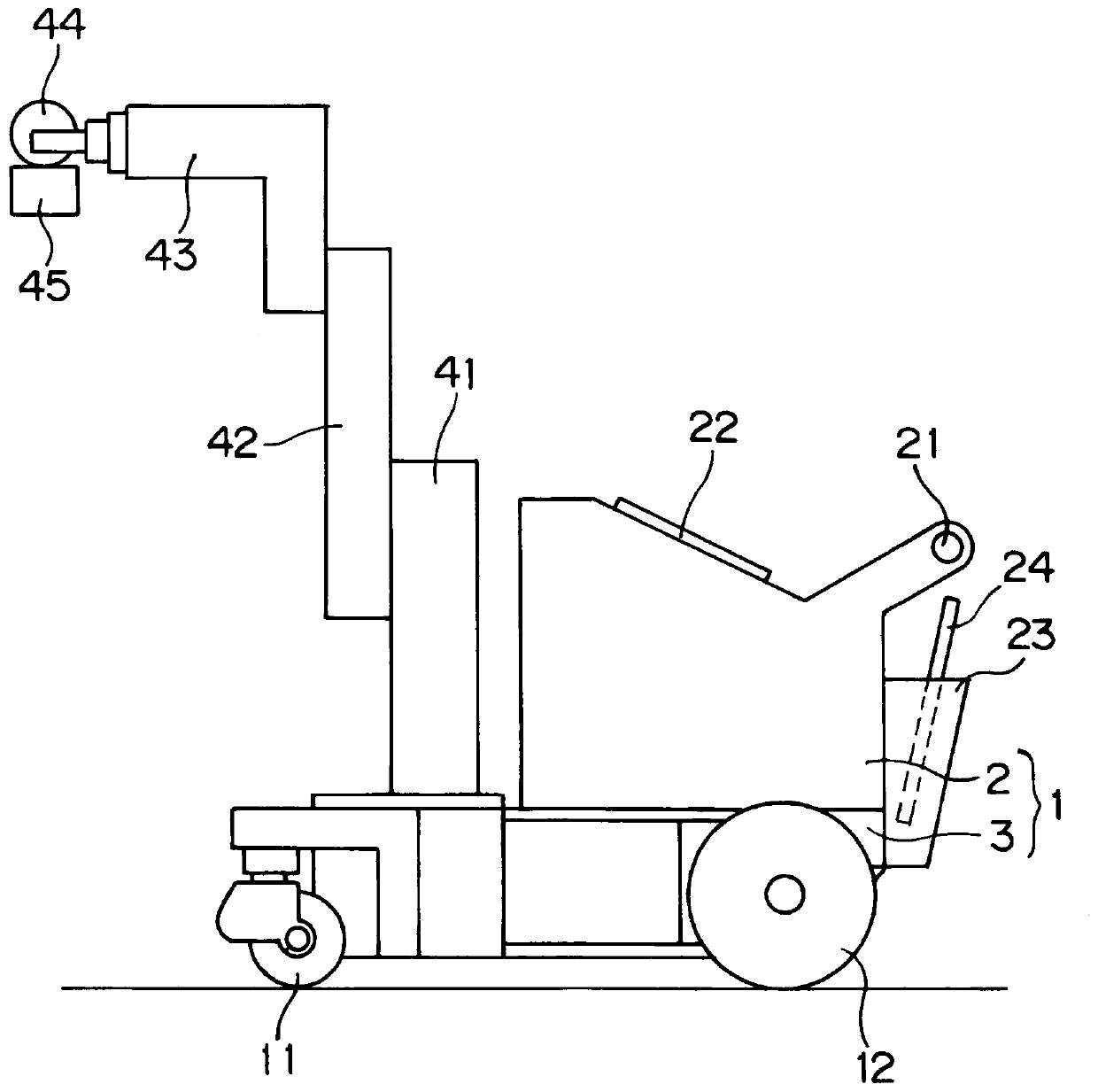 Mobile radiography apparatus