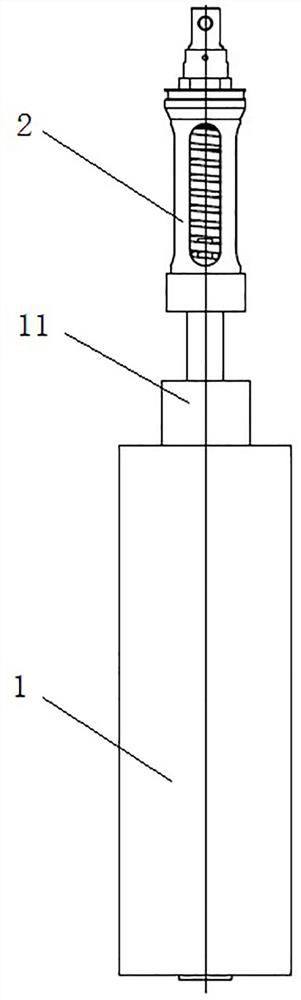 A kind of assembly process and assembly tooling of the contact pressure spring of the arc extinguishing chamber