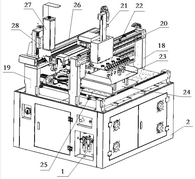 Heat-dissipating laser marking system with angle adjusting function