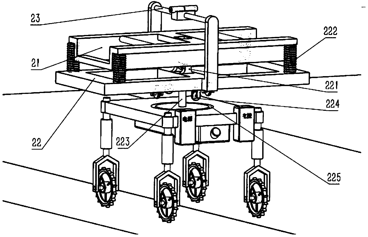 Rotor wing suspension width spraying rod spraying machine and control method thereof