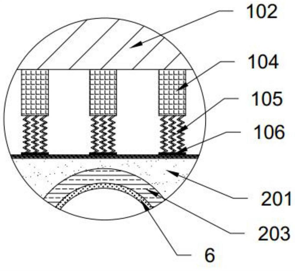 Anti-shock safety protection device for natural gas pipeline