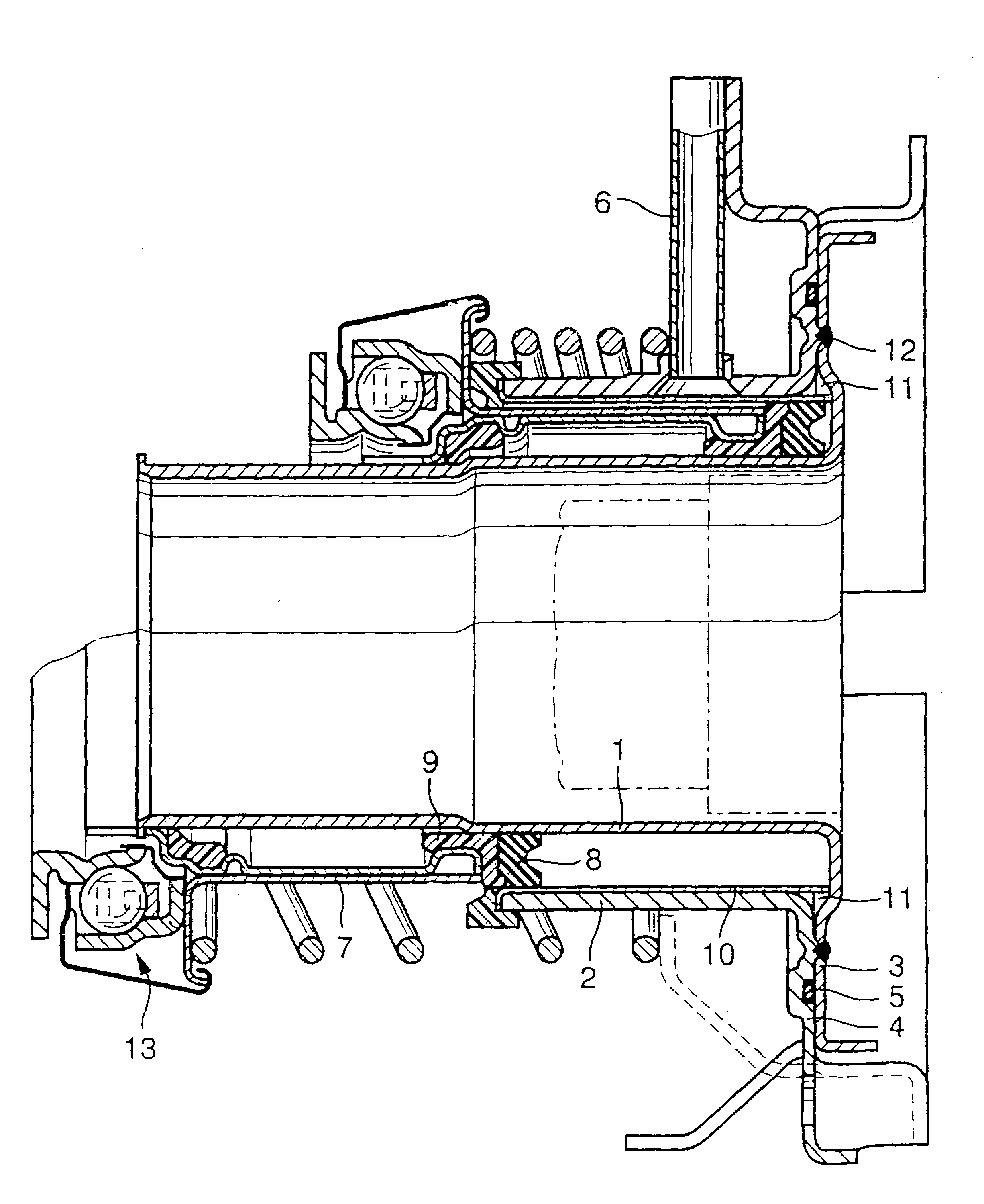 Aluminum-coated plastic member