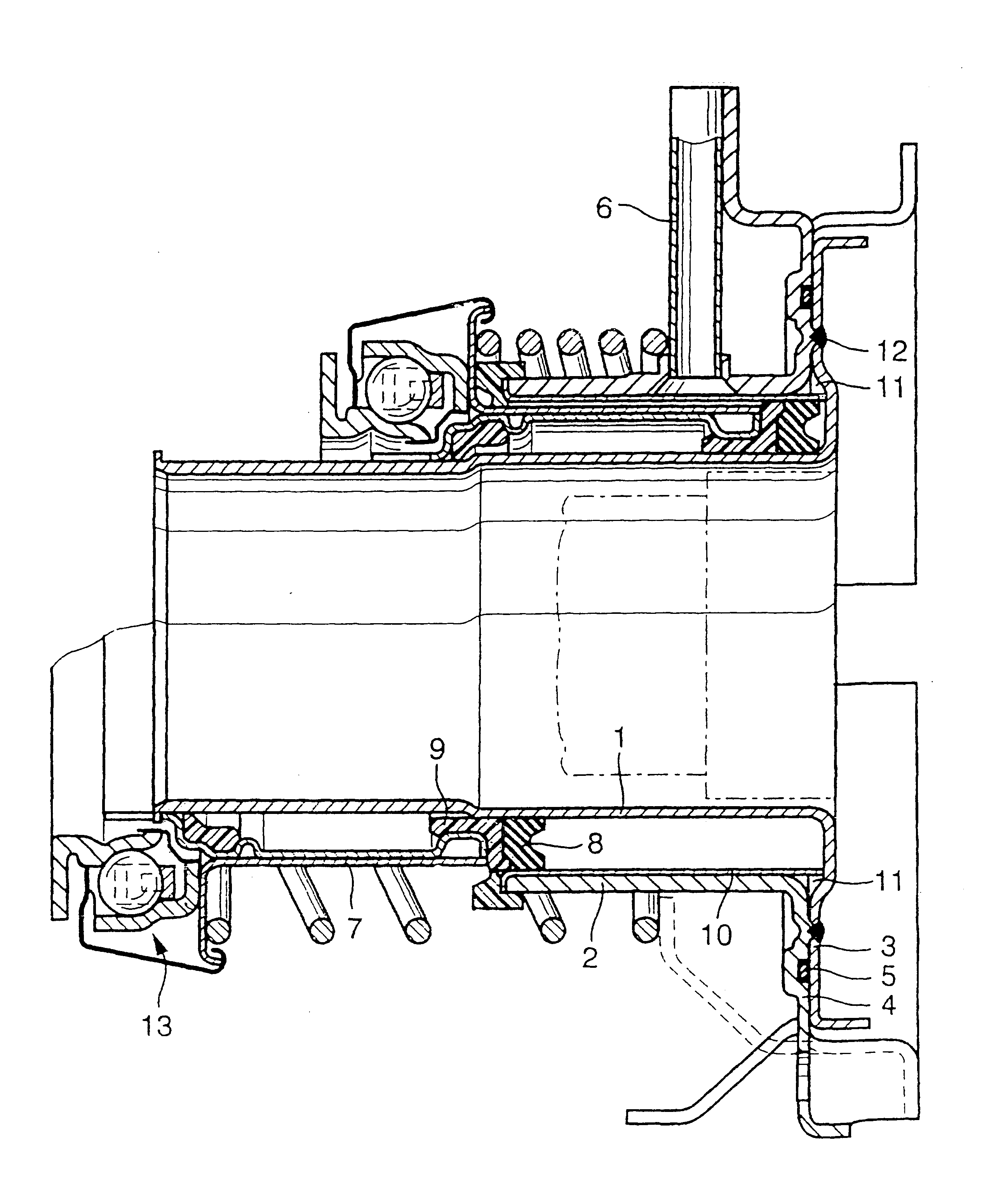 Aluminum-coated plastic member