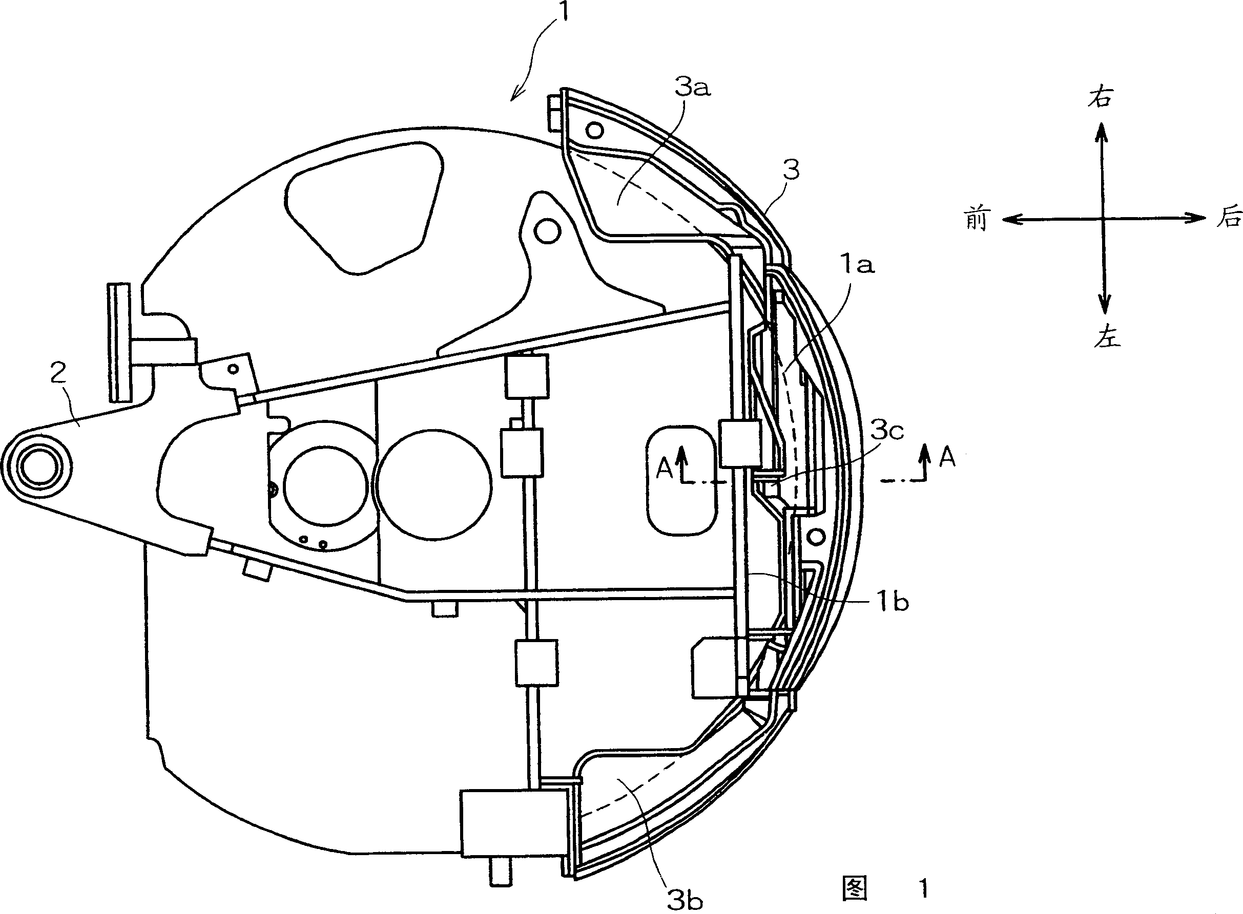 Counter weight mounting structure for building machinery