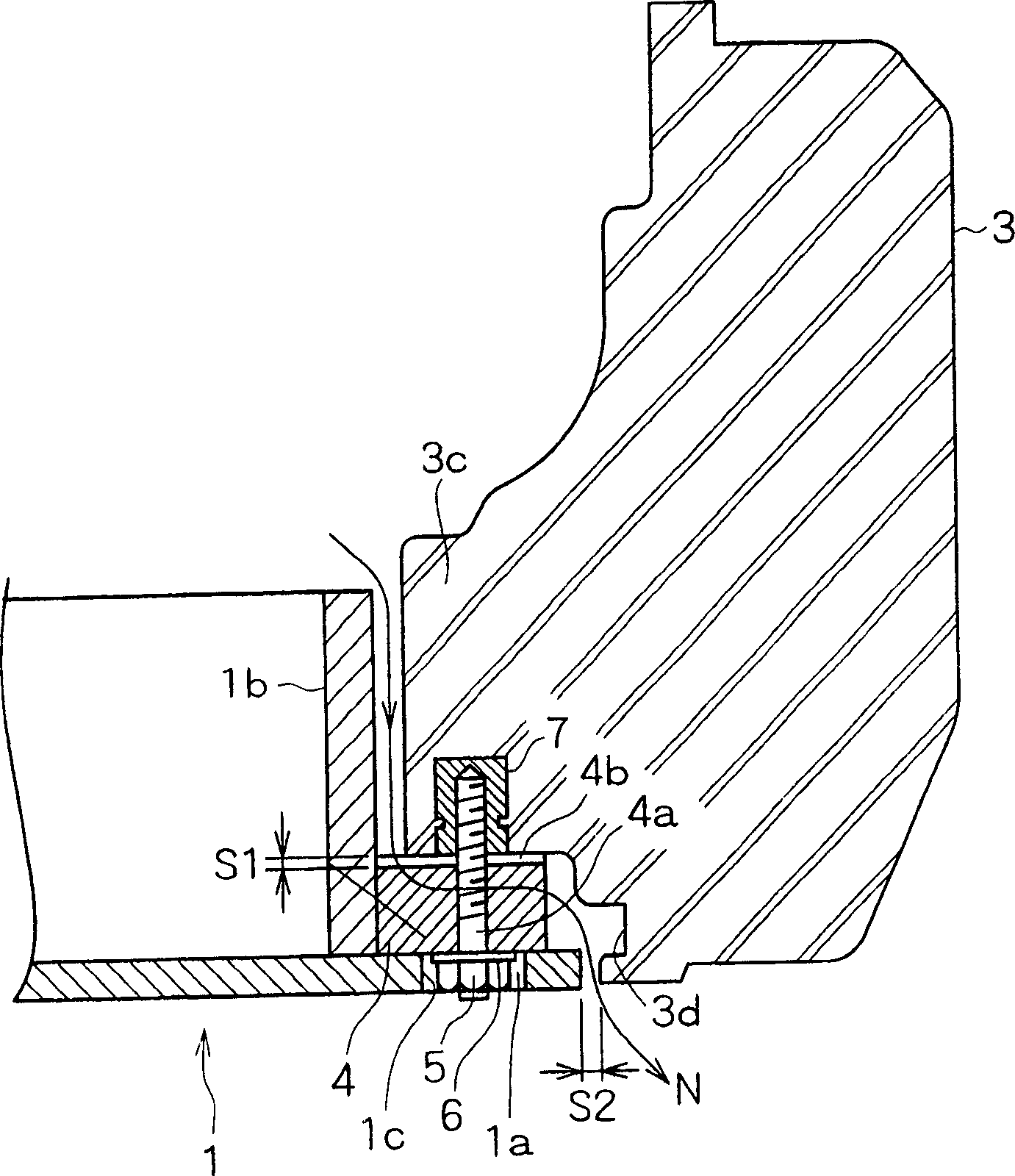 Counter weight mounting structure for building machinery