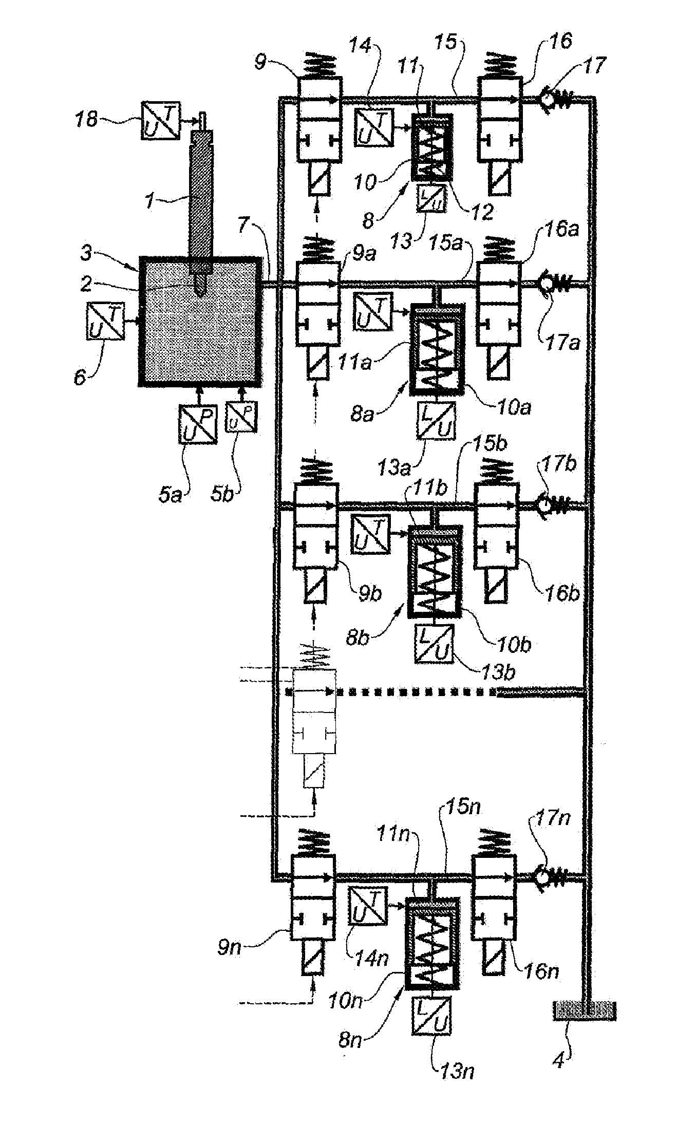 Device for analyzing the step-by-step injection rate provided by a fuel injection system used in a high power heat engine