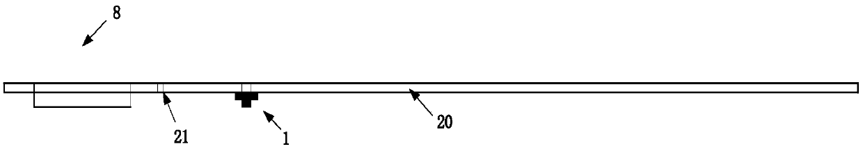 A mobile phone antenna with an inductively coupled monopole branch and a capacitively coupled loop branch