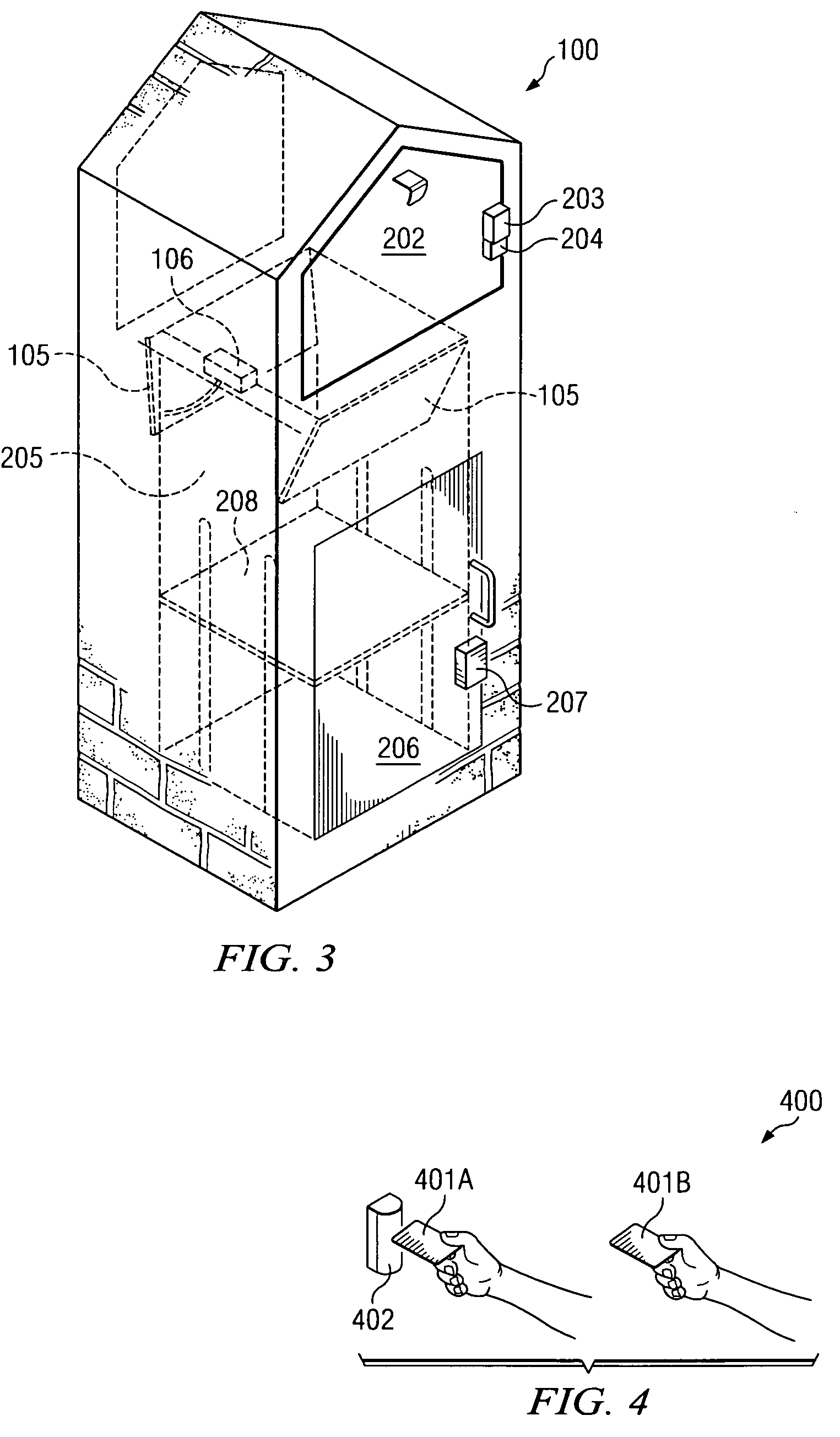 Theft preventative mailbox with rear residential and storage vault door and remote unlocking activation mechanism