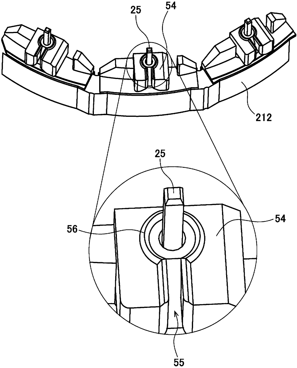 Stationary part, motor, and method of manufacturing the motor