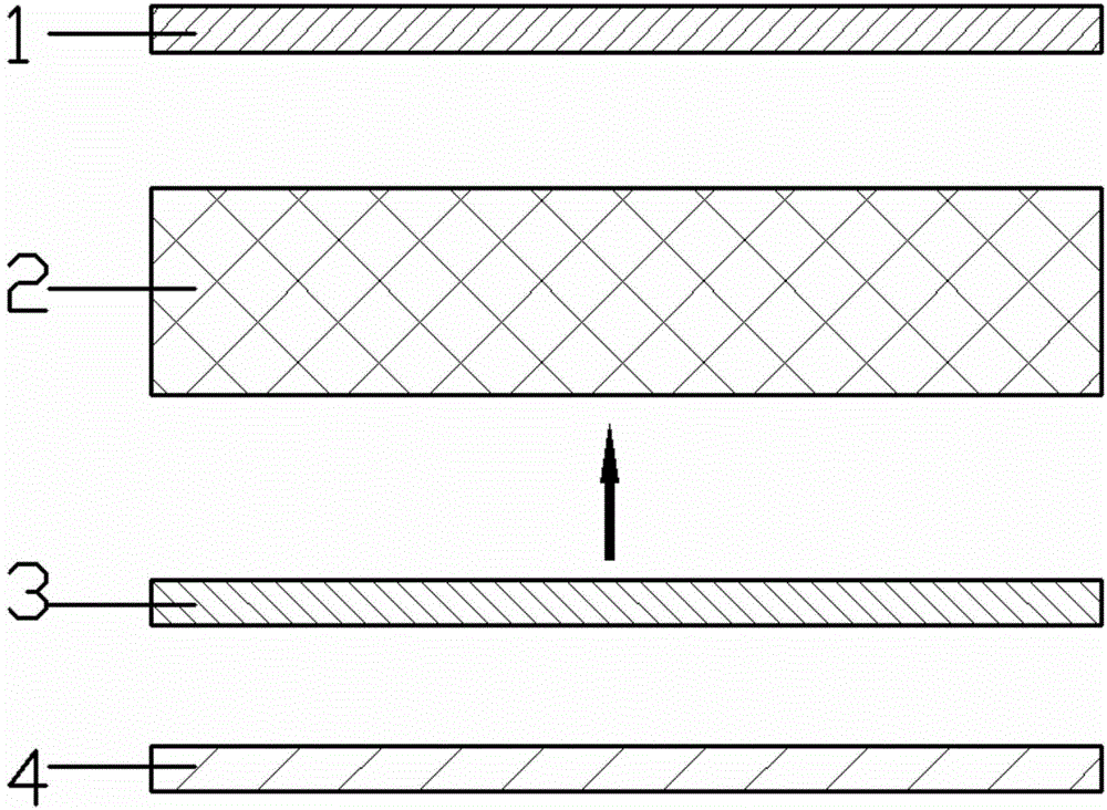 Double-sided textured multilayer metal texture interlaced decorative sheet and production process thereof