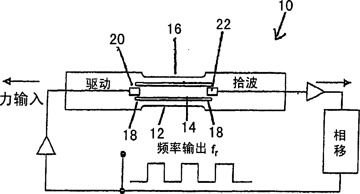 Resonant sensor assembly