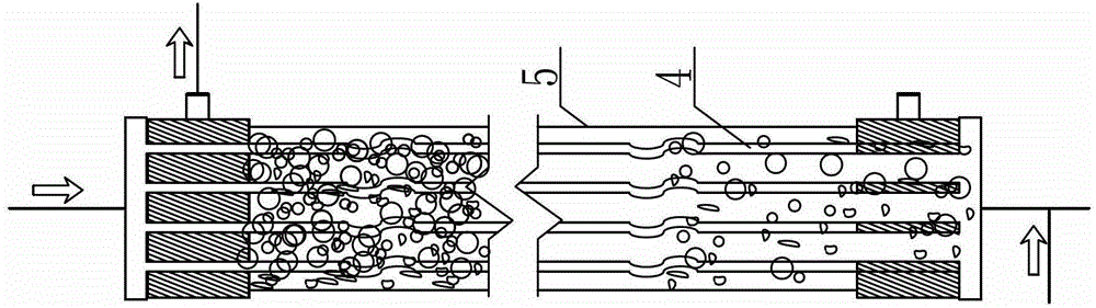 Method for realizing water treatment by using pressure type continuous membrane filtering system