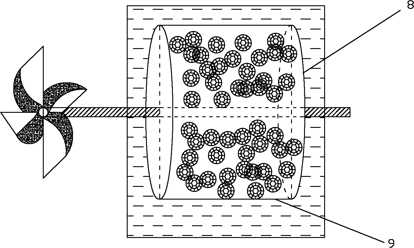 Corridor-type multi-area domestic sewage advanced treatment system and treatment method