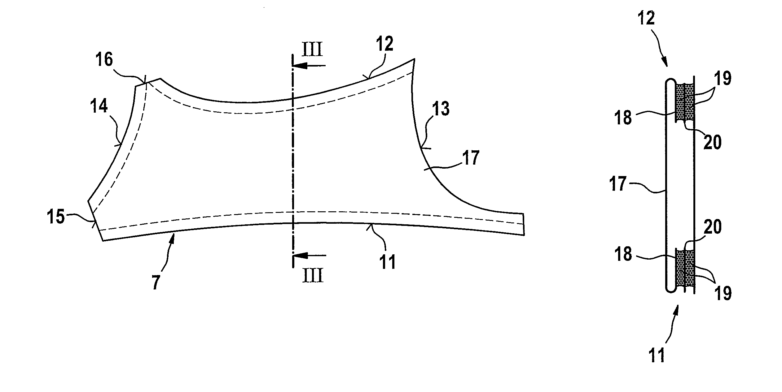 Brassiere with edge bonding of side panel layers