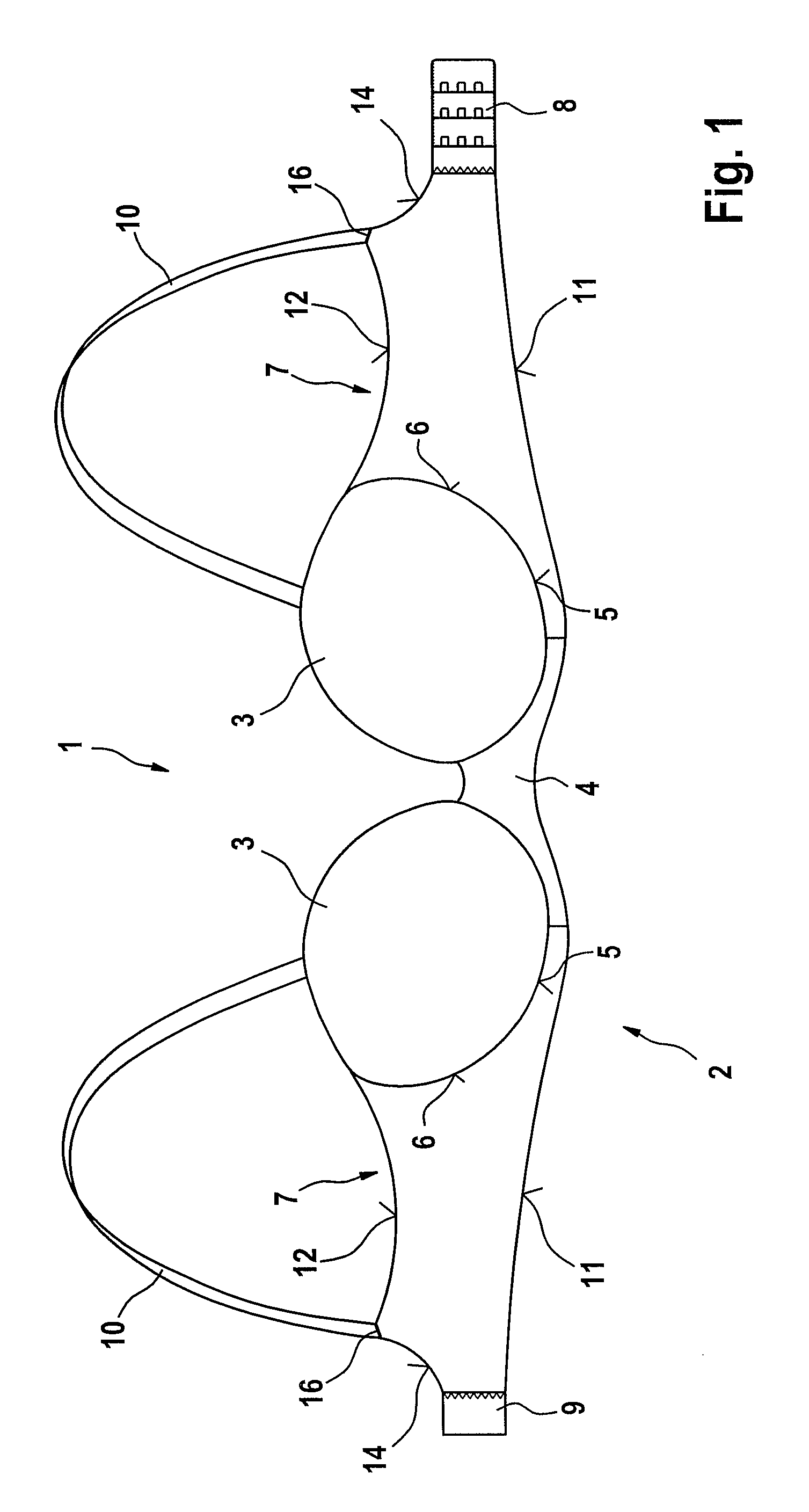 Brassiere with edge bonding of side panel layers