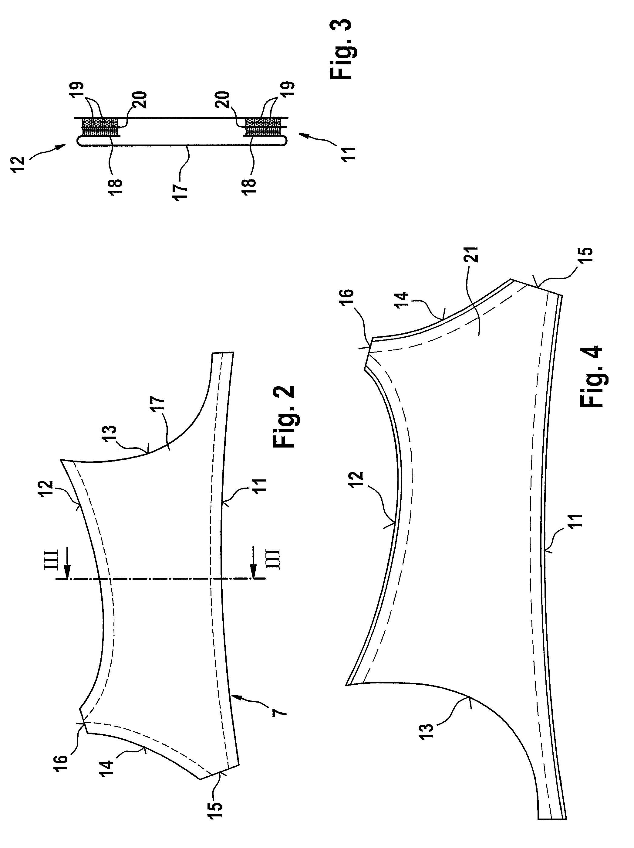 Brassiere with edge bonding of side panel layers