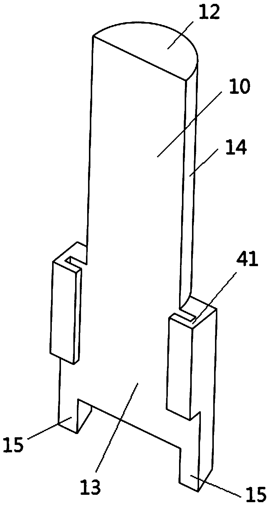 Lower opening type posterior cruciate ligament protector