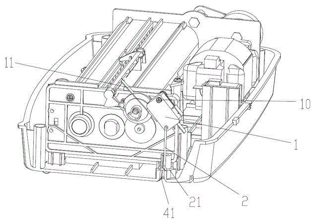 Shredder Delay Mechanism Integrating Power-off Safety Switch Function of Machine Head