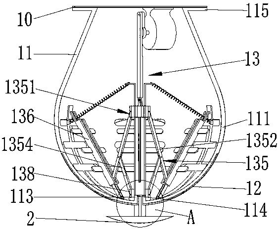 A deformed LED lamp driven by a crank slider mechanism