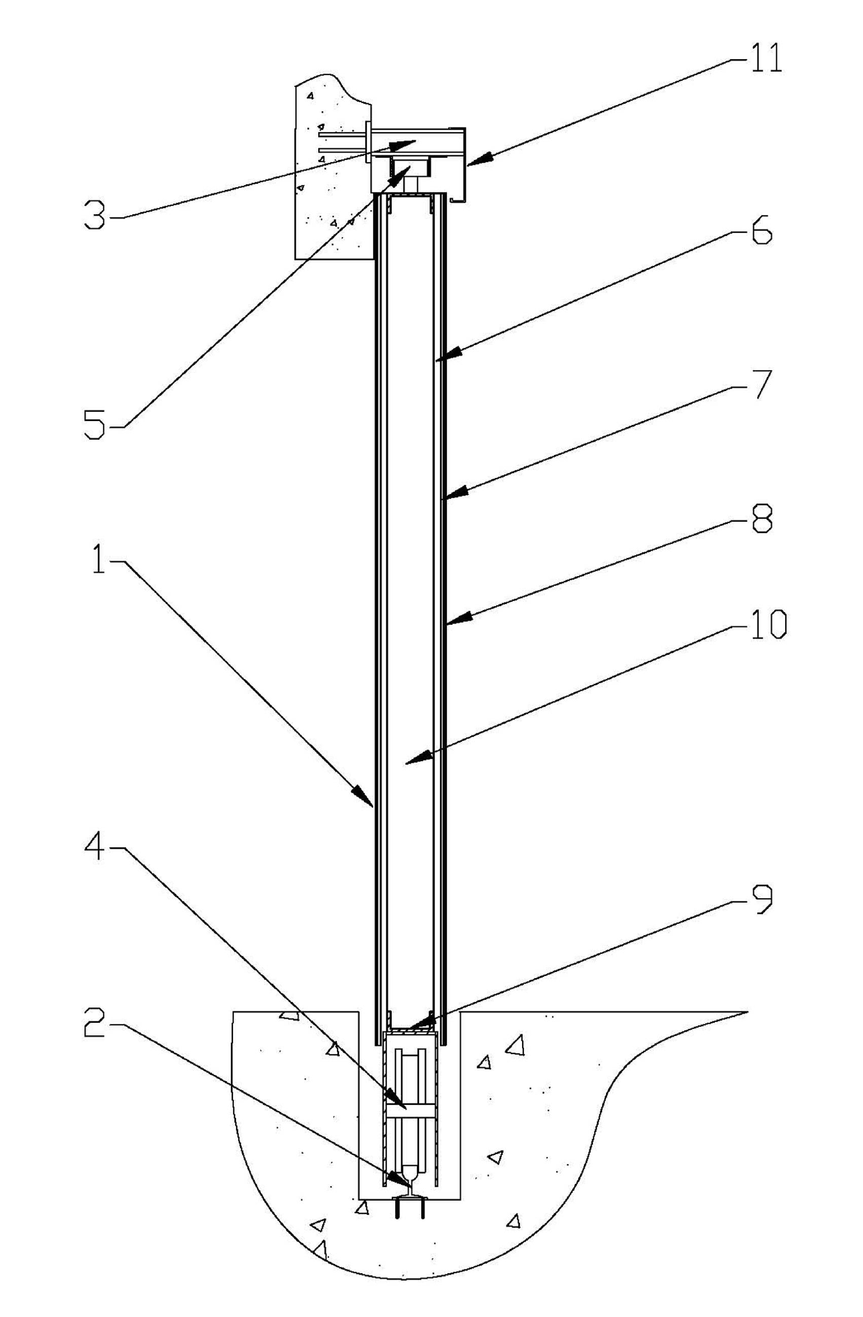 R knife radiation protection door