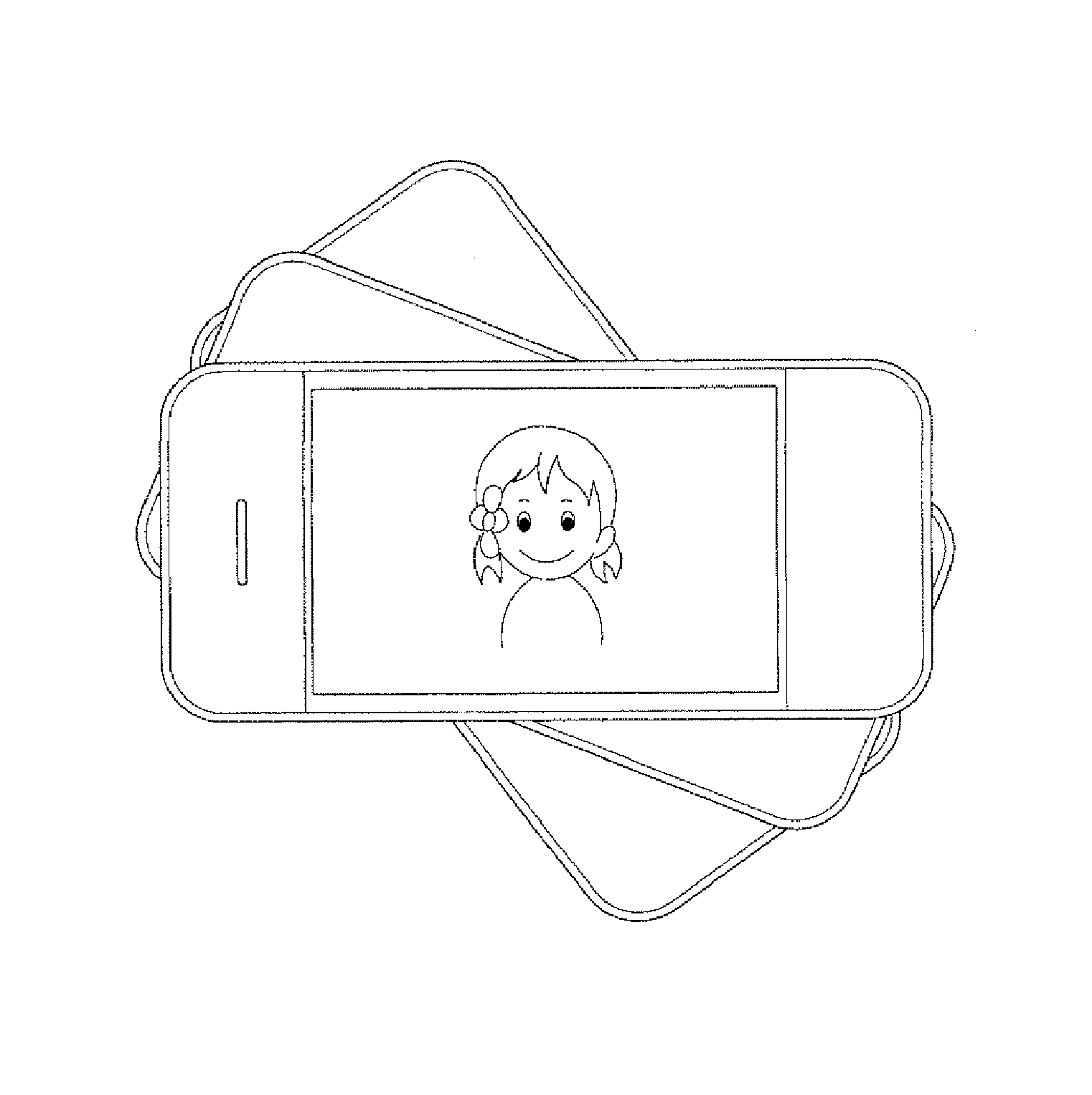 Portable electronic device adapted to change operation mode