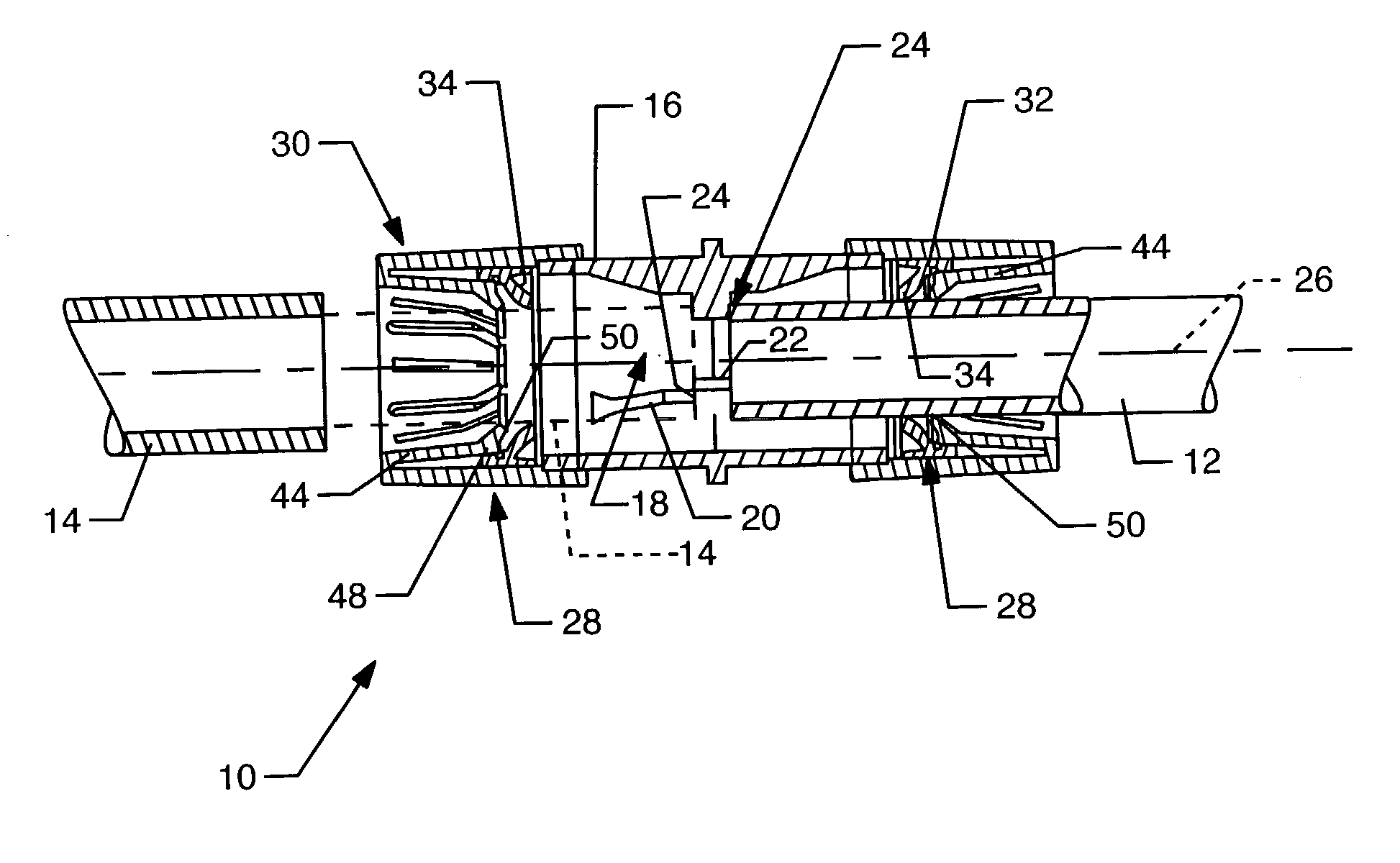 Multi-diameter tube coupling