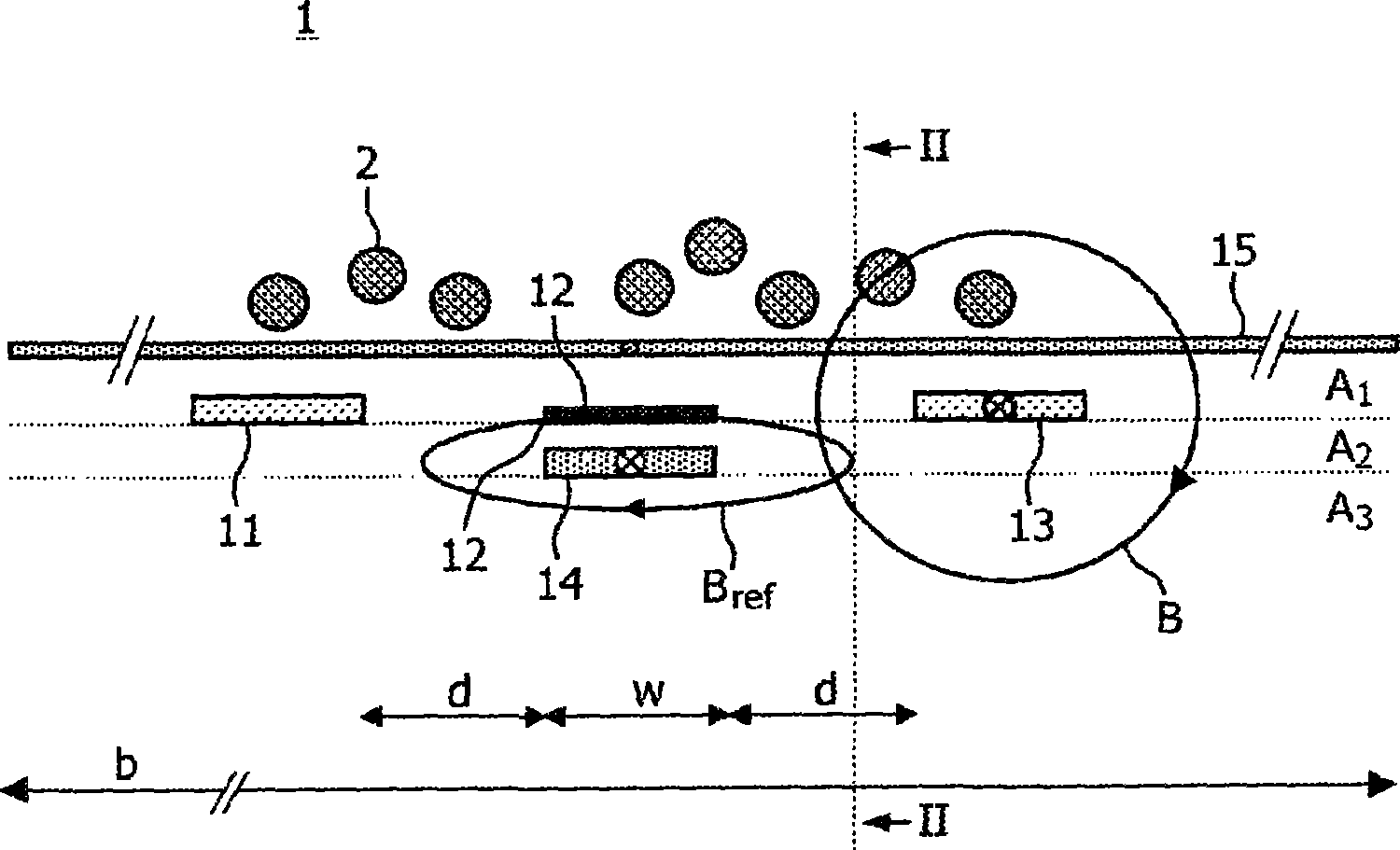 Magnetic sensor device with reference unit