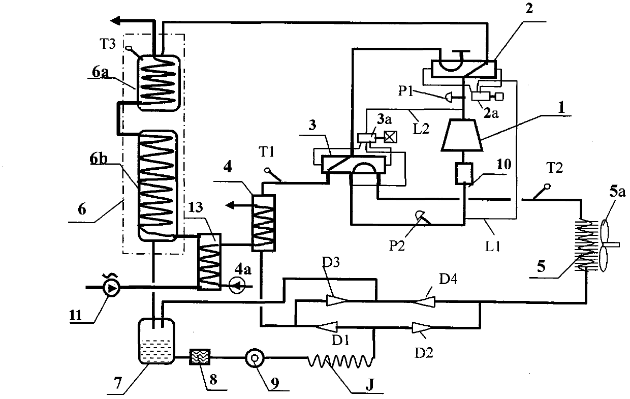 Two-source heat pump multi-function machine